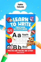 Kids Educational Learning Tracing Book 64 Pages
